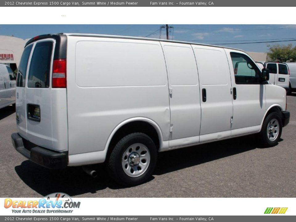 2012 Chevrolet Express 1500 Cargo Van Summit White / Medium Pewter Photo #4