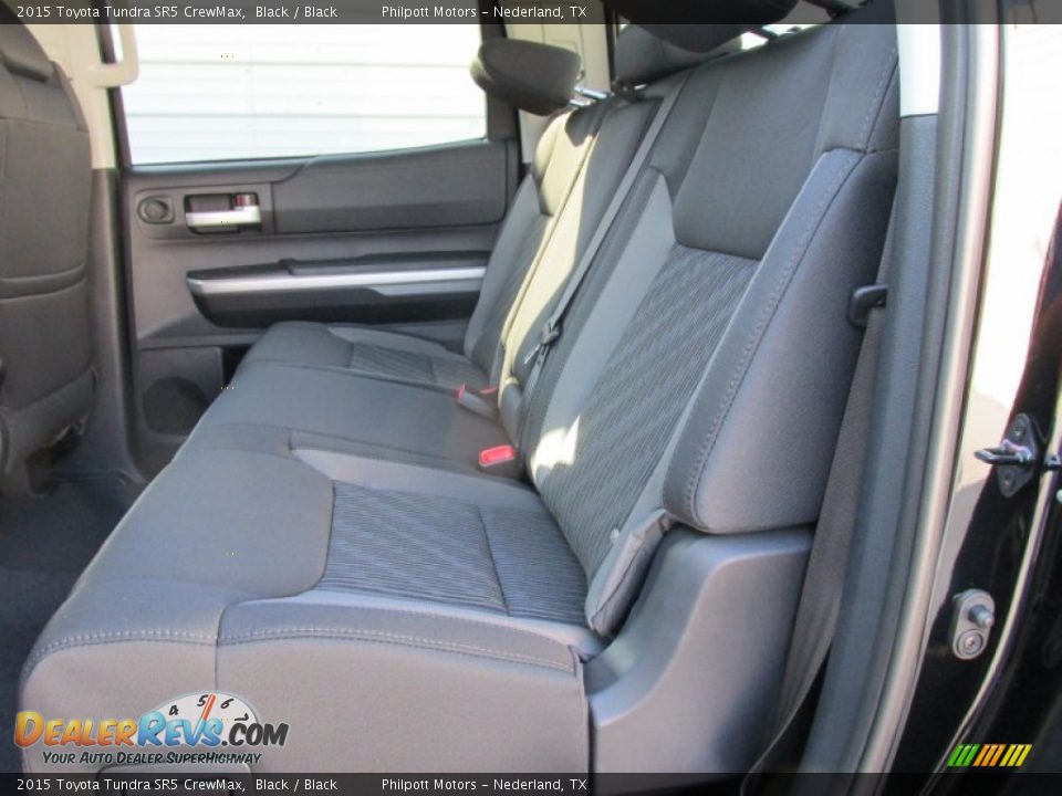 Rear Seat of 2015 Toyota Tundra SR5 CrewMax Photo #18