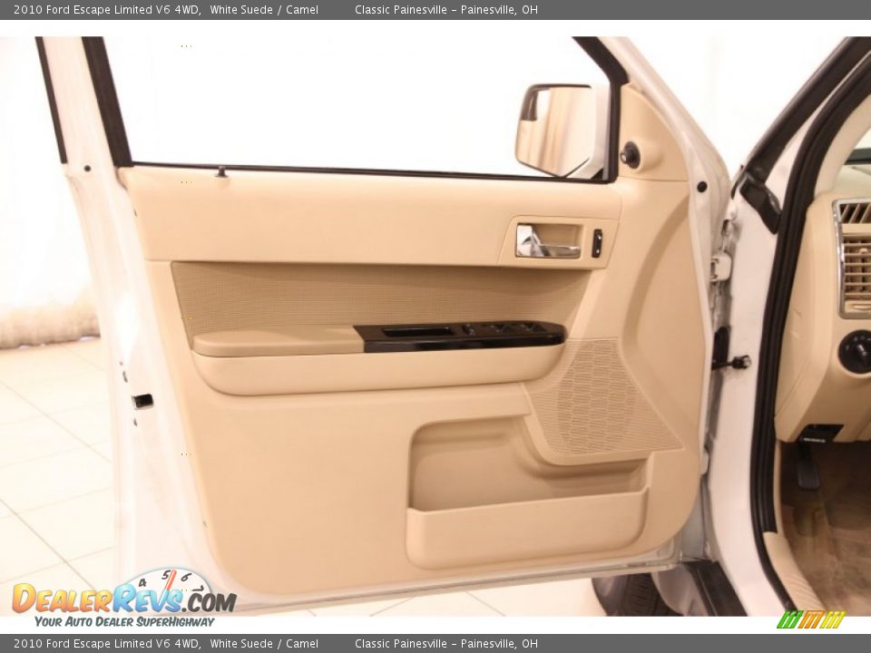 2010 Ford Escape Limited V6 4WD White Suede / Camel Photo #4