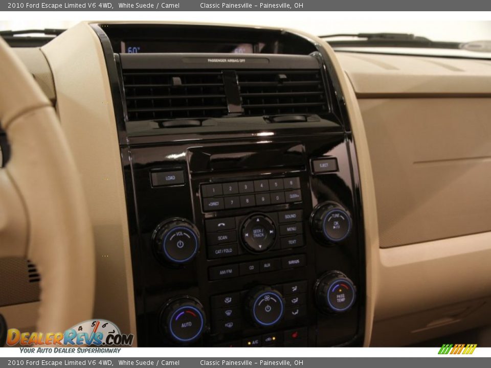 2010 Ford Escape Limited V6 4WD White Suede / Camel Photo #8