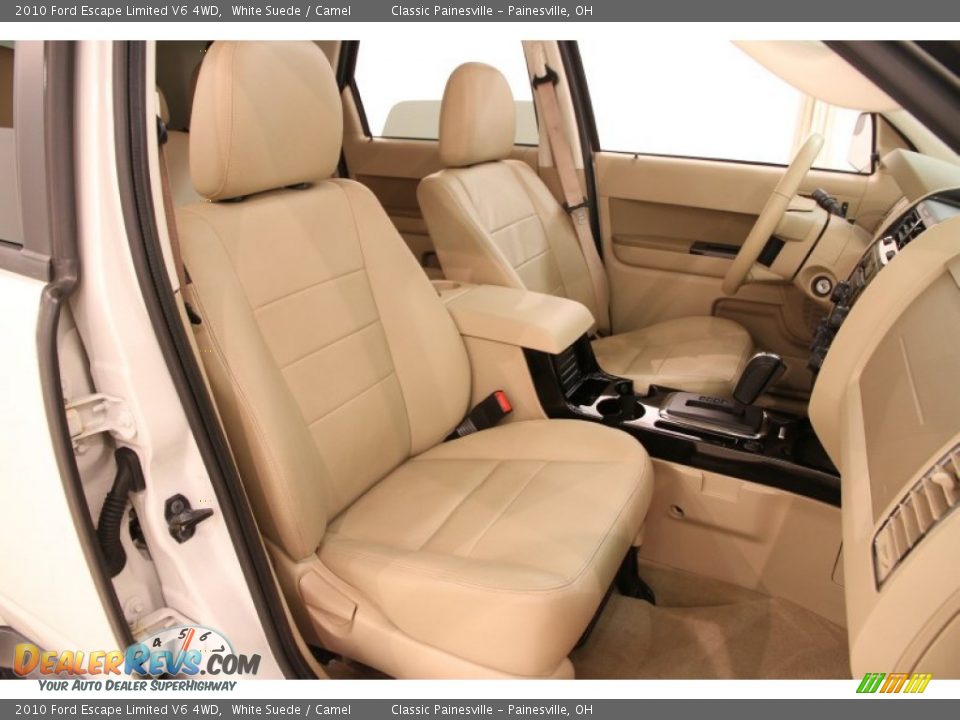 2010 Ford Escape Limited V6 4WD White Suede / Camel Photo #10