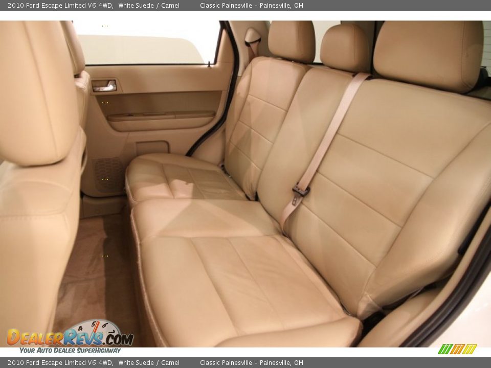 2010 Ford Escape Limited V6 4WD White Suede / Camel Photo #11