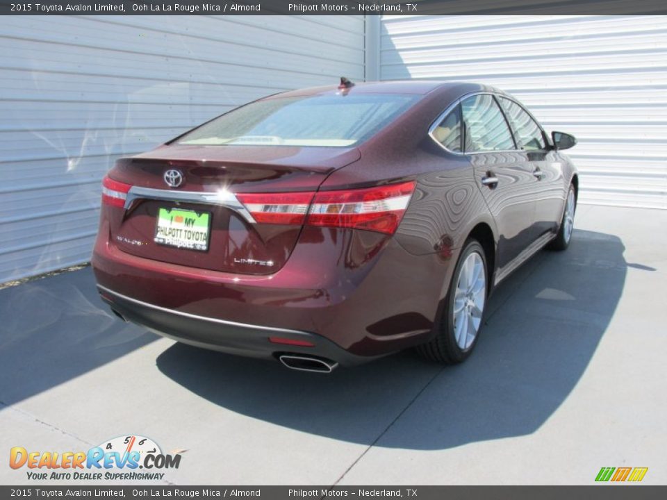 2015 Toyota Avalon Limited Ooh La La Rouge Mica / Almond Photo #4