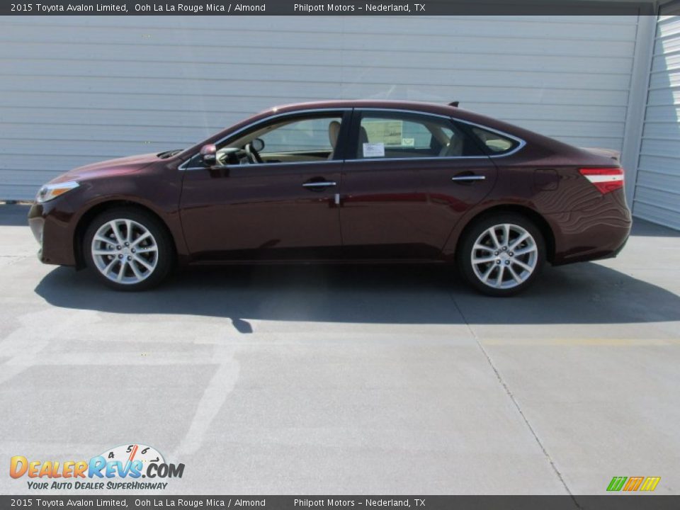 2015 Toyota Avalon Limited Ooh La La Rouge Mica / Almond Photo #6