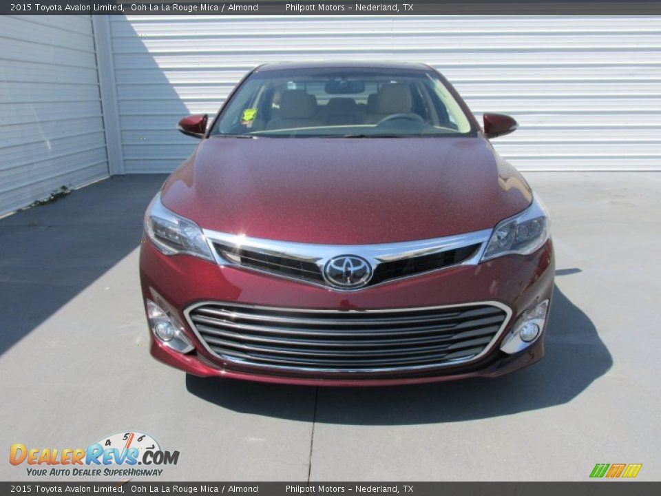 2015 Toyota Avalon Limited Ooh La La Rouge Mica / Almond Photo #8