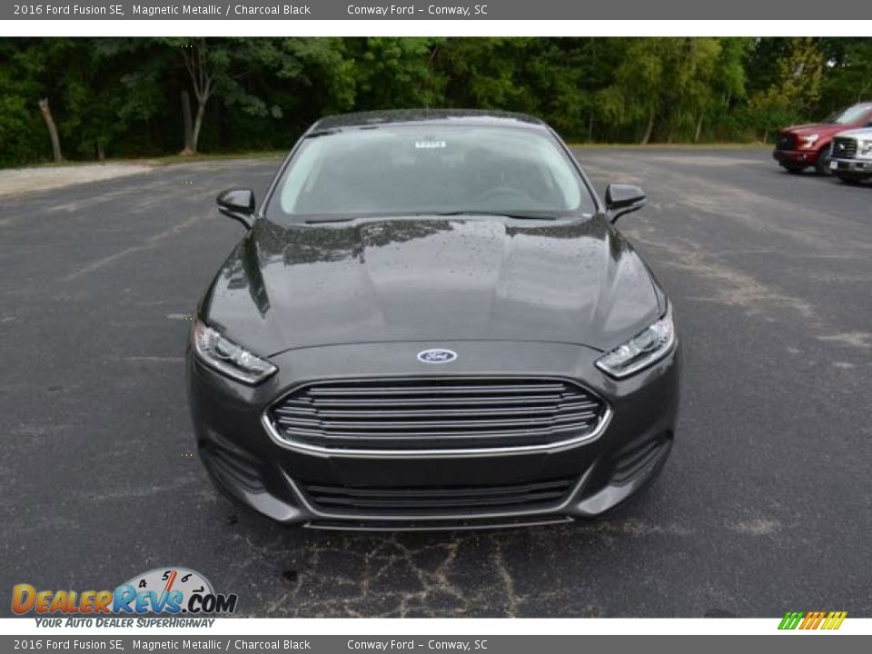 2016 Ford Fusion SE Magnetic Metallic / Charcoal Black Photo #2