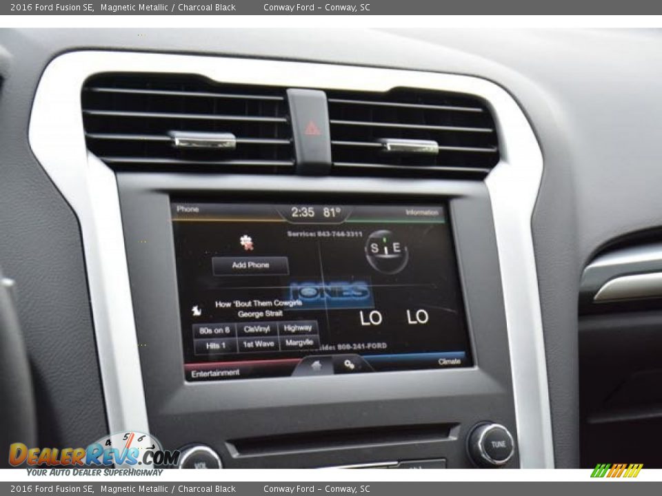 2016 Ford Fusion SE Magnetic Metallic / Charcoal Black Photo #24