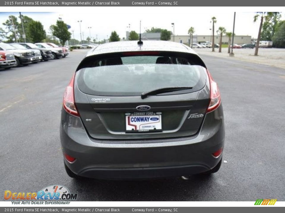 2015 Ford Fiesta SE Hatchback Magnetic Metallic / Charcoal Black Photo #6