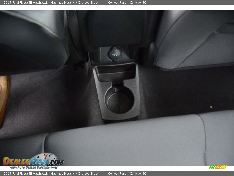 2015 Ford Fiesta SE Hatchback Magnetic Metallic / Charcoal Black Photo #12