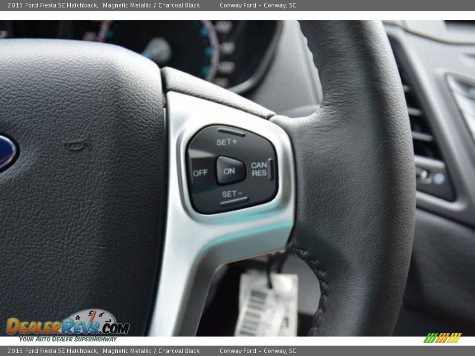 2015 Ford Fiesta SE Hatchback Magnetic Metallic / Charcoal Black Photo #20