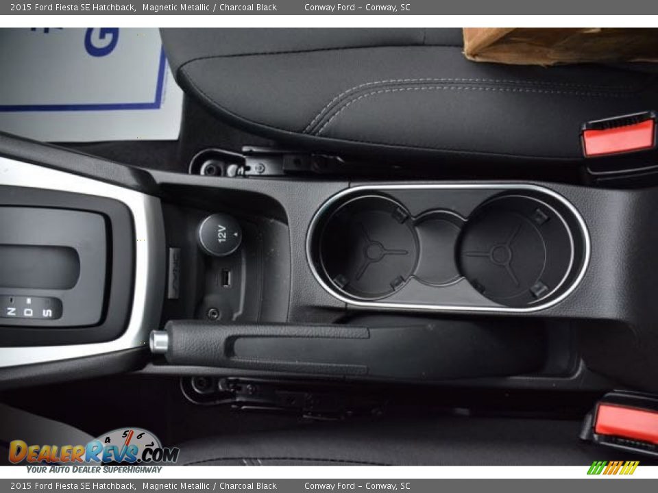 2015 Ford Fiesta SE Hatchback Magnetic Metallic / Charcoal Black Photo #26