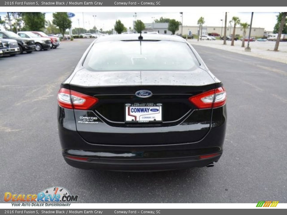 2016 Ford Fusion S Shadow Black / Medium Earth Gray Photo #5