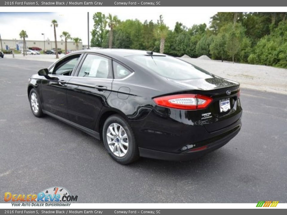 2016 Ford Fusion S Shadow Black / Medium Earth Gray Photo #6