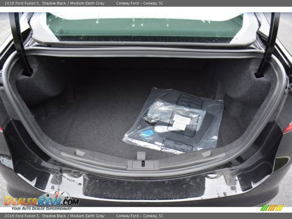 2016 Ford Fusion S Shadow Black / Medium Earth Gray Photo #12