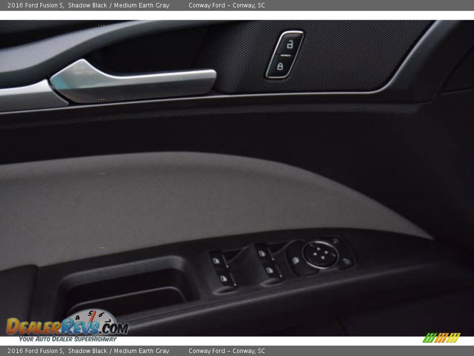 2016 Ford Fusion S Shadow Black / Medium Earth Gray Photo #15