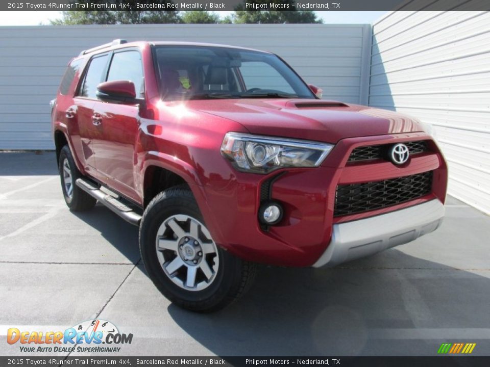 2015 Toyota 4Runner Trail Premium 4x4 Barcelona Red Metallic / Black Photo #2