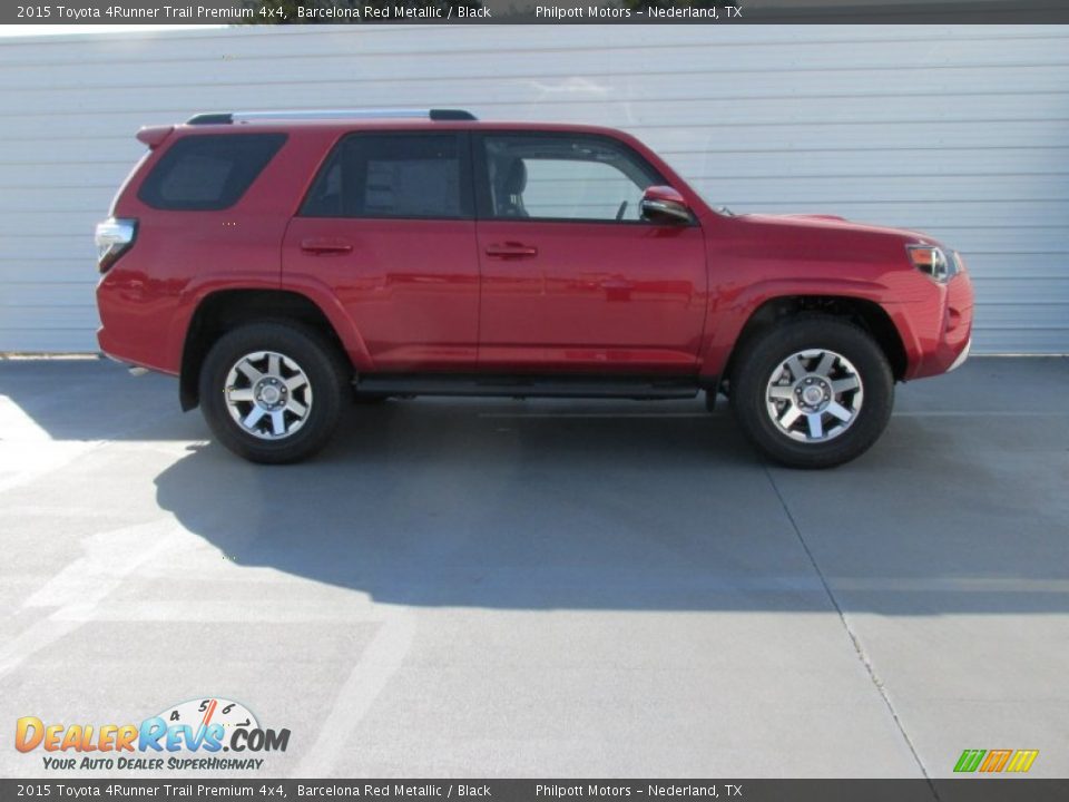 2015 Toyota 4Runner Trail Premium 4x4 Barcelona Red Metallic / Black Photo #3