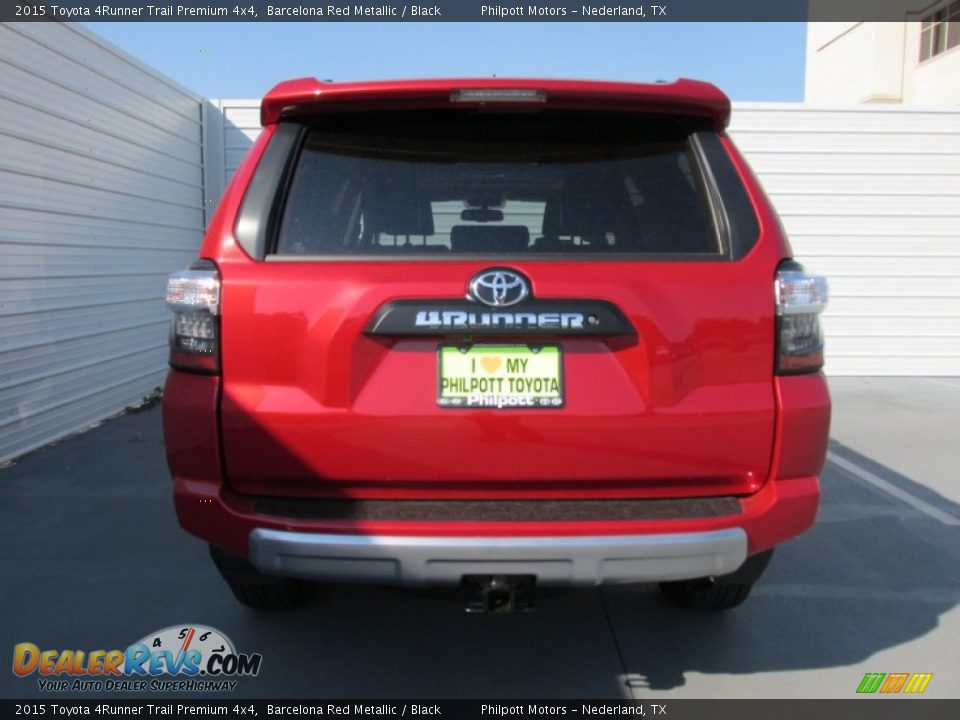 2015 Toyota 4Runner Trail Premium 4x4 Barcelona Red Metallic / Black Photo #5