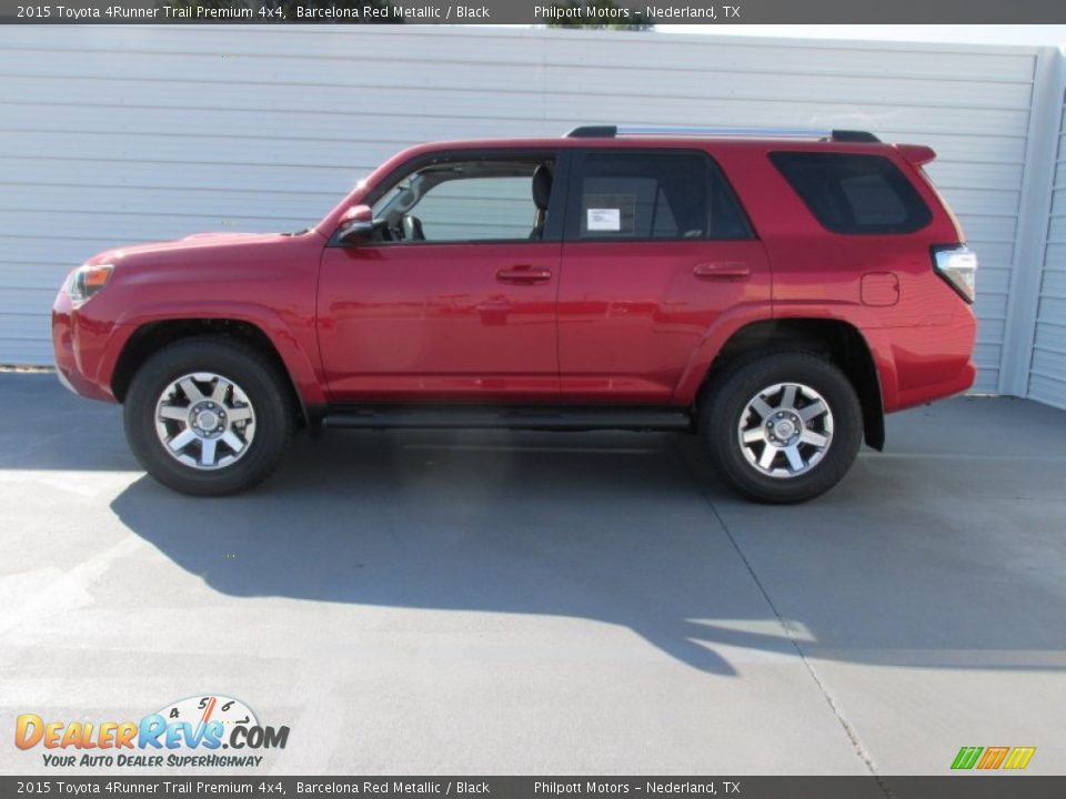 2015 Toyota 4Runner Trail Premium 4x4 Barcelona Red Metallic / Black Photo #6