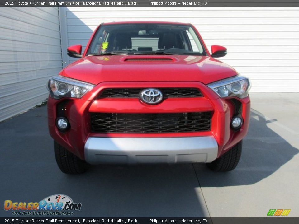 2015 Toyota 4Runner Trail Premium 4x4 Barcelona Red Metallic / Black Photo #8