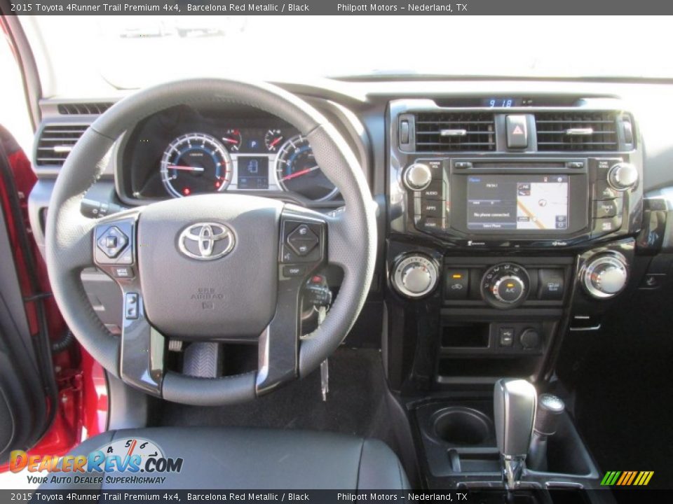 2015 Toyota 4Runner Trail Premium 4x4 Barcelona Red Metallic / Black Photo #24