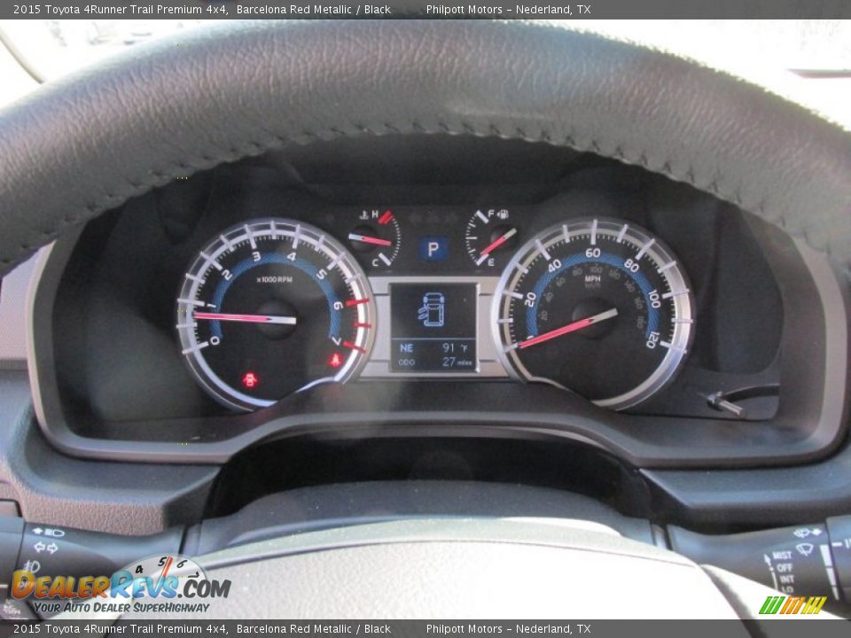 2015 Toyota 4Runner Trail Premium 4x4 Barcelona Red Metallic / Black Photo #32