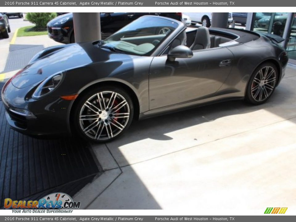 Agate Grey Metallic 2016 Porsche 911 Carrera 4S Cabriolet Photo #10