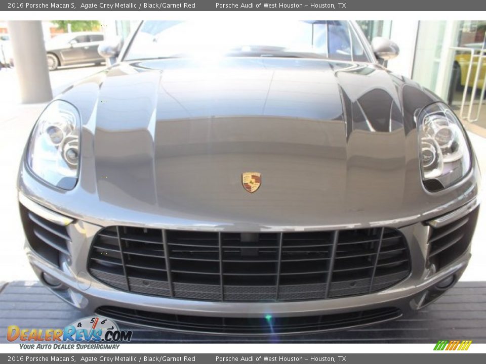 2016 Porsche Macan S Agate Grey Metallic / Black/Garnet Red Photo #2