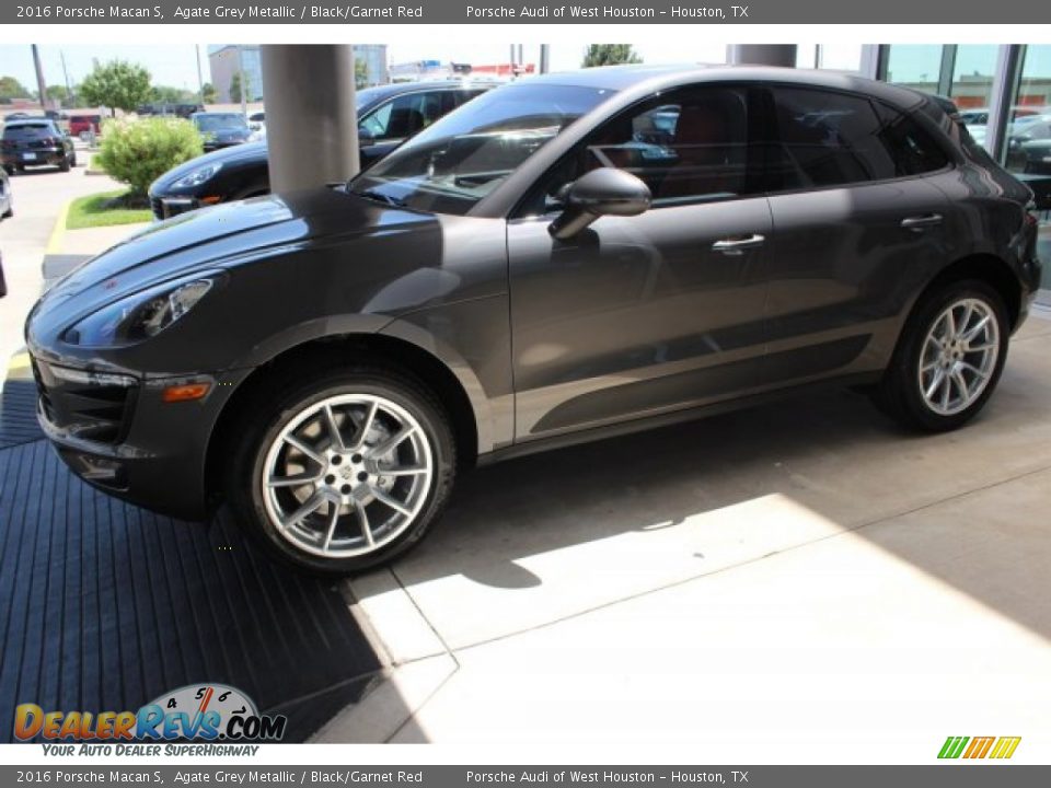 2016 Porsche Macan S Agate Grey Metallic / Black/Garnet Red Photo #5