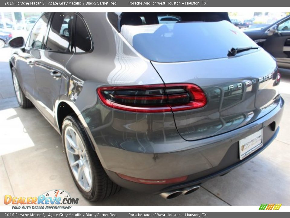 2016 Porsche Macan S Agate Grey Metallic / Black/Garnet Red Photo #6