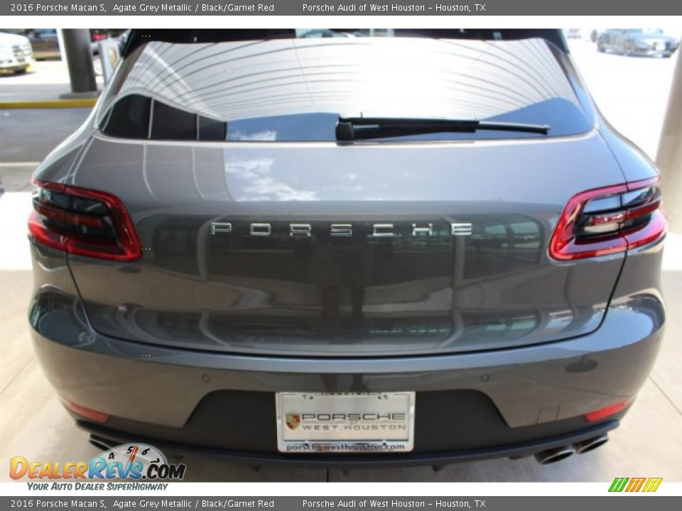 2016 Porsche Macan S Agate Grey Metallic / Black/Garnet Red Photo #7