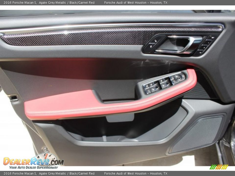 2016 Porsche Macan S Agate Grey Metallic / Black/Garnet Red Photo #8