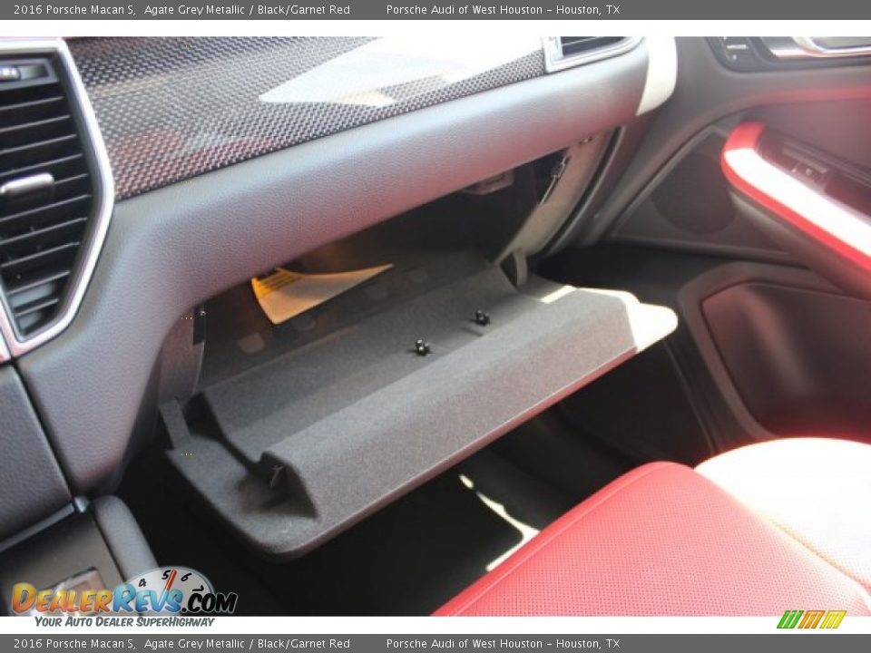 2016 Porsche Macan S Agate Grey Metallic / Black/Garnet Red Photo #22
