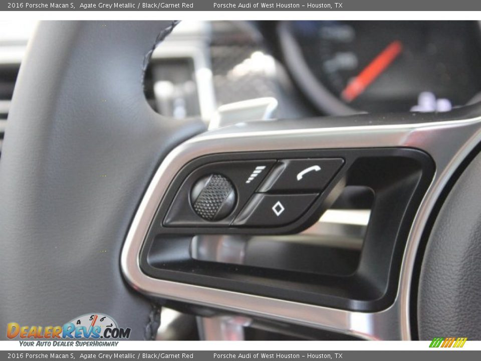 2016 Porsche Macan S Agate Grey Metallic / Black/Garnet Red Photo #25