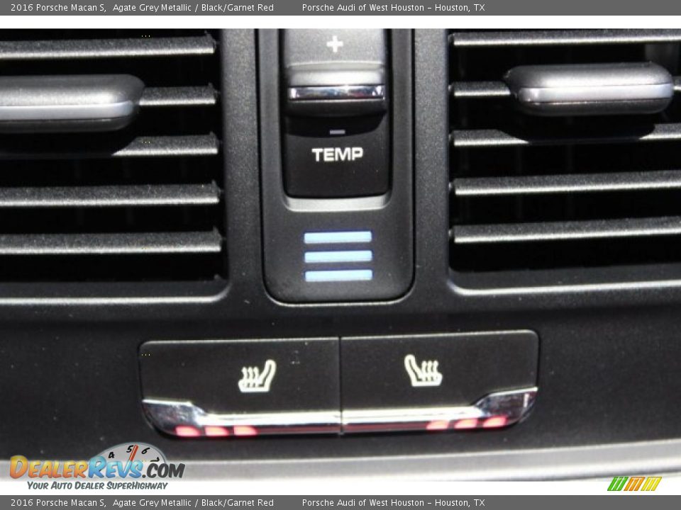 2016 Porsche Macan S Agate Grey Metallic / Black/Garnet Red Photo #34