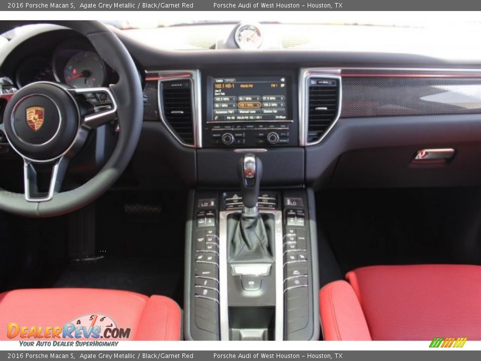 2016 Porsche Macan S Agate Grey Metallic / Black/Garnet Red Photo #35