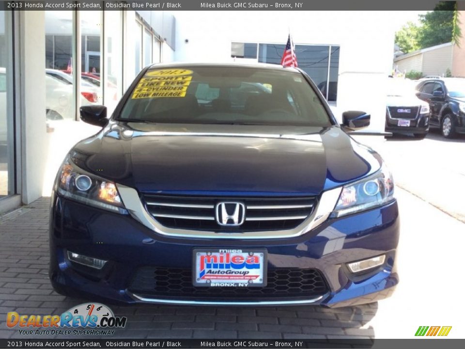 2013 Honda Accord Sport Sedan Obsidian Blue Pearl / Black Photo #2