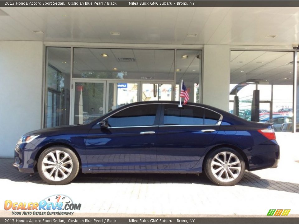 2013 Honda Accord Sport Sedan Obsidian Blue Pearl / Black Photo #3