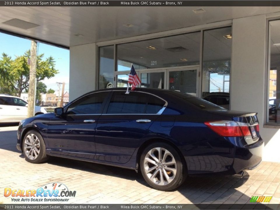 2013 Honda Accord Sport Sedan Obsidian Blue Pearl / Black Photo #5