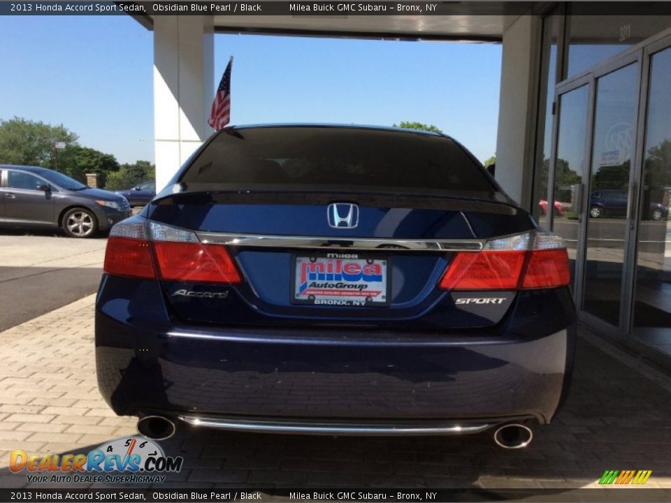 2013 Honda Accord Sport Sedan Obsidian Blue Pearl / Black Photo #6