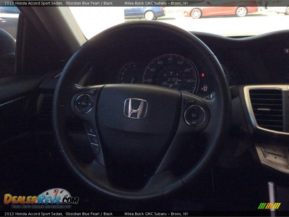 2013 Honda Accord Sport Sedan Obsidian Blue Pearl / Black Photo #10