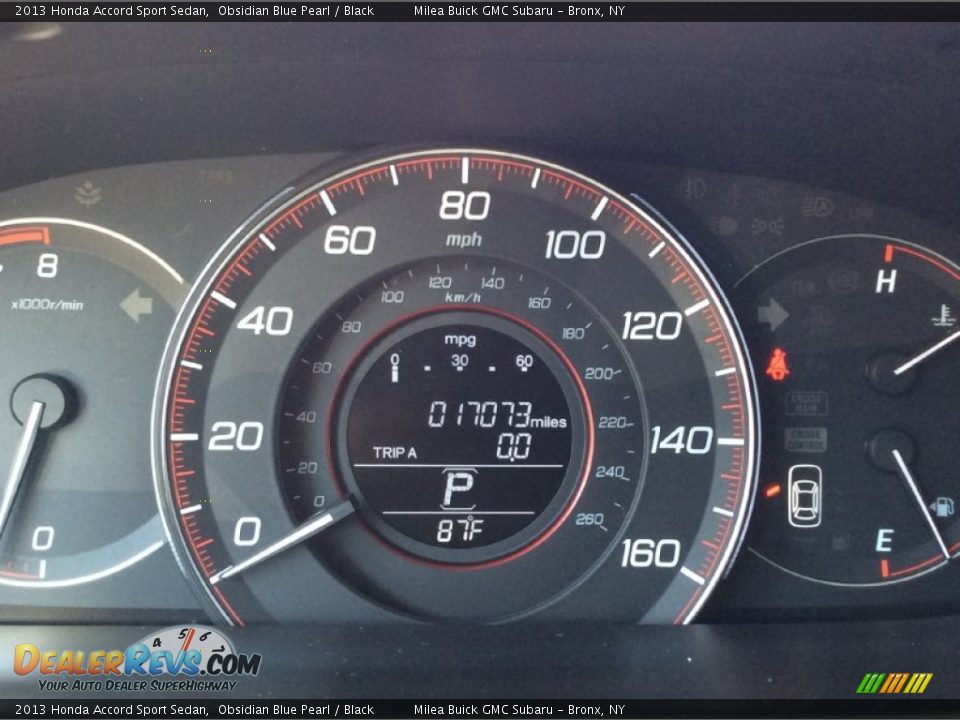 2013 Honda Accord Sport Sedan Obsidian Blue Pearl / Black Photo #11