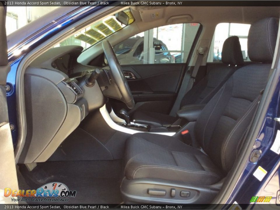 2013 Honda Accord Sport Sedan Obsidian Blue Pearl / Black Photo #13