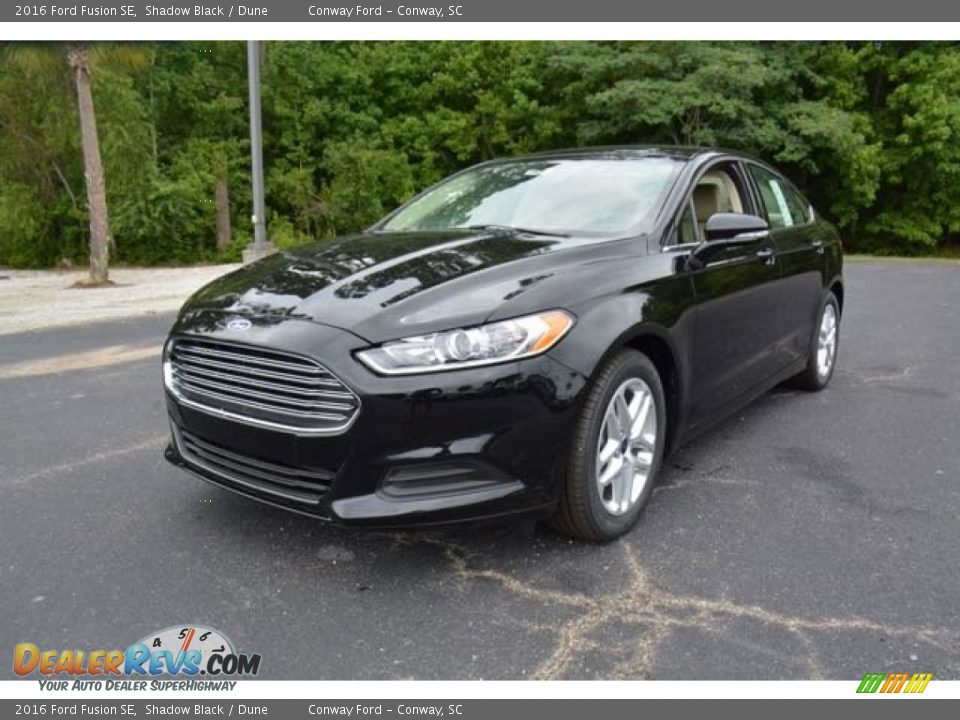 2016 Ford Fusion SE Shadow Black / Dune Photo #1