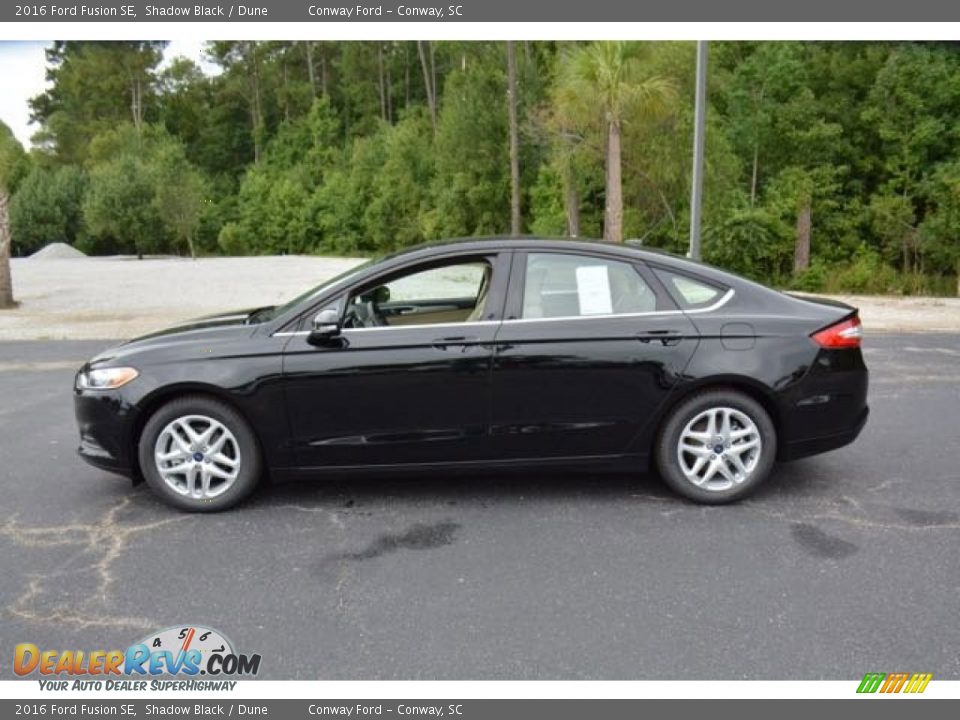 2016 Ford Fusion SE Shadow Black / Dune Photo #8