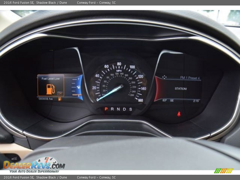 2016 Ford Fusion SE Shadow Black / Dune Photo #20