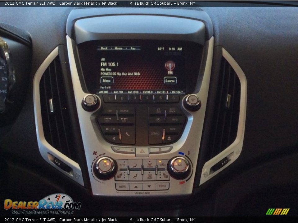 2012 GMC Terrain SLT AWD Carbon Black Metallic / Jet Black Photo #9