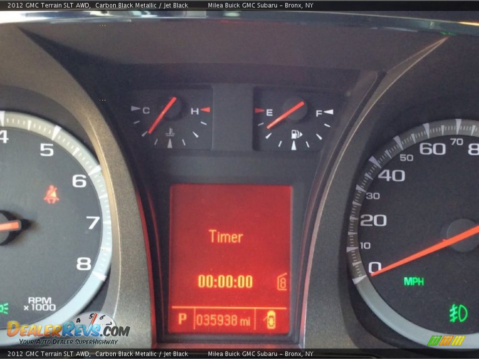 2012 GMC Terrain SLT AWD Carbon Black Metallic / Jet Black Photo #12