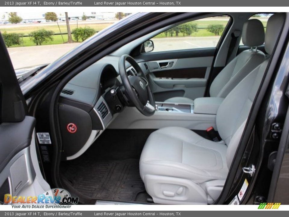 2013 Jaguar XF I4 T Ebony / Barley/Truffle Photo #2