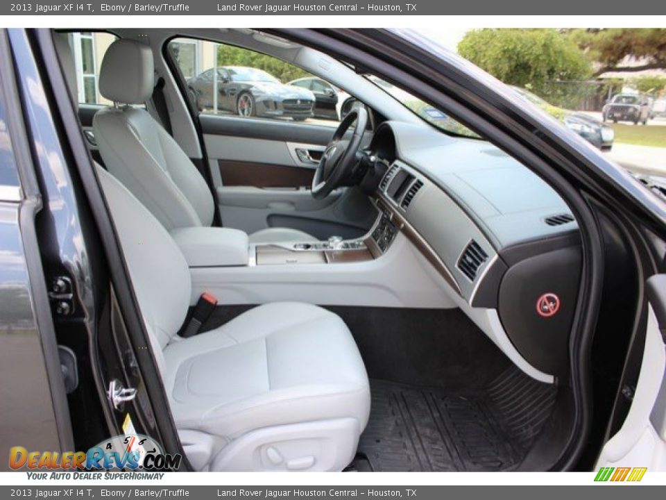 2013 Jaguar XF I4 T Ebony / Barley/Truffle Photo #4